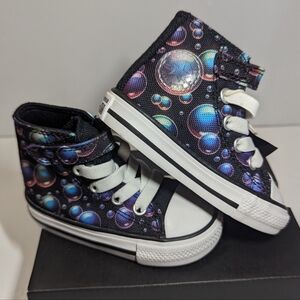 Converse Chuck Taylor All Star High Top Sneakers With Bubble Print Size 4 infant